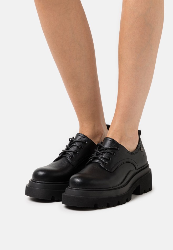 Gabor Noir Vintage | Exclusif Leona - Talons à Lacets